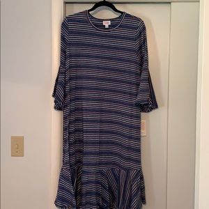 Lularoe striped Maurine dress